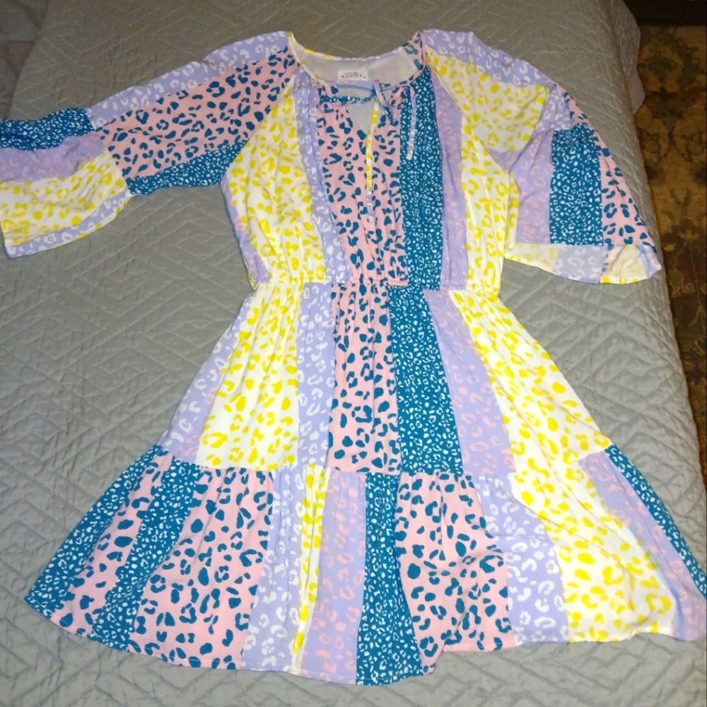 Emily Wonder Boho Peasant Dress Sz M EUC